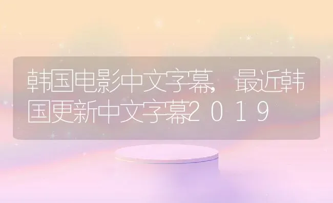 韩国电影中文字幕,最近韩国更新中文字幕2019 | 养殖资料