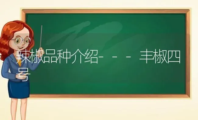 辣椒品种介绍---丰椒四号 | 养殖技术大全