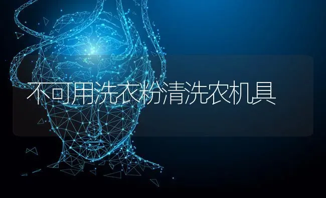 不可用洗衣粉清洗农机具 | 养殖知识