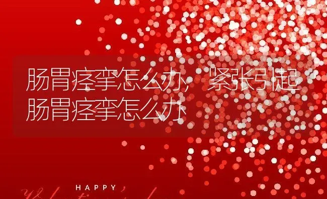 肠胃痉挛怎么办,紧张引起肠胃痉挛怎么办 | 养殖资料