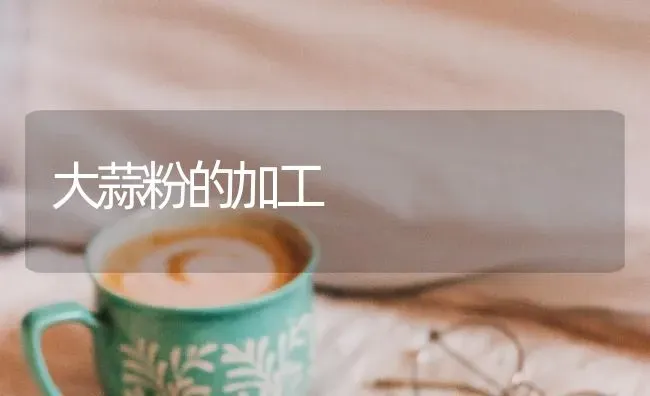 大蒜粉的加工 | 养殖技术大全