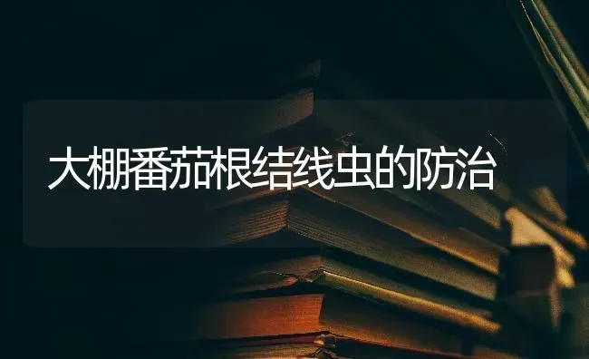 大棚番茄根结线虫的防治 | 养殖知识