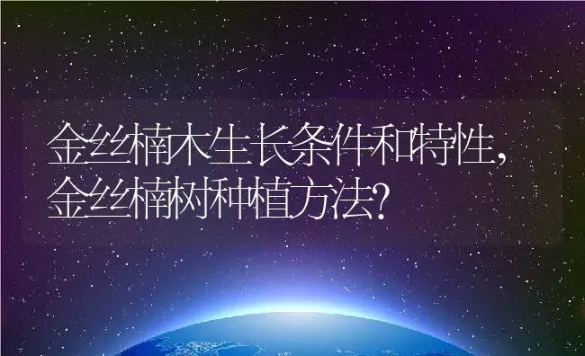 金丝楠木生长条件和特性,金丝楠树种植方法？ | 养殖科普