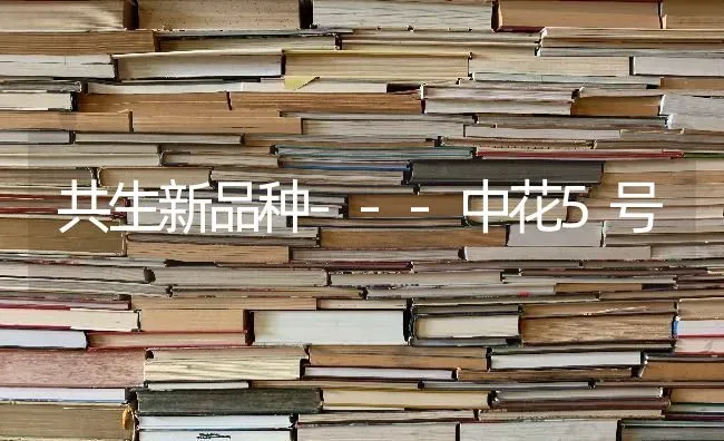 共生新品种---中花5号 | 养殖技术大全