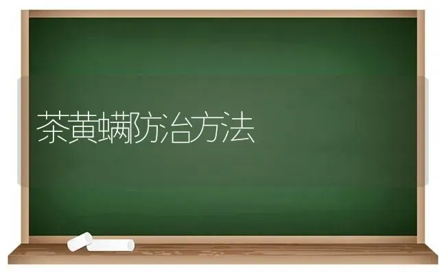 茶黄螨防治方法 | 养殖知识