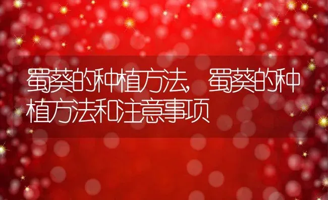 蜀葵的种植方法,蜀葵的种植方法和注意事项 | 养殖学堂