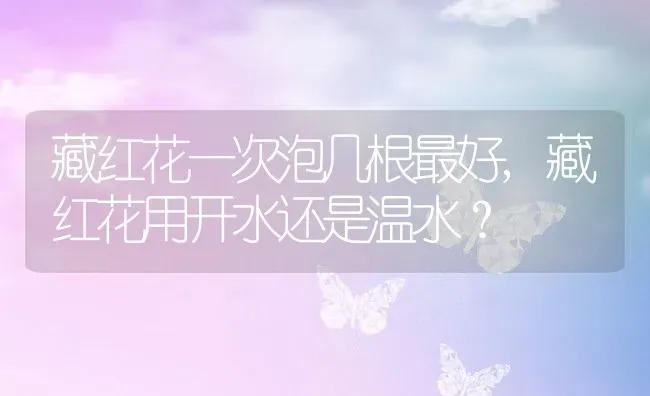 藏红花一次泡几根最好,藏红花用开水还是温水？ | 养殖科普