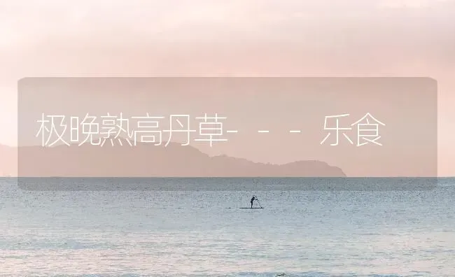 极晚熟高丹草---乐食 | 养殖技术大全