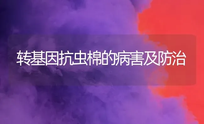 转基因抗虫棉的病害及防治 | 养殖技术大全
