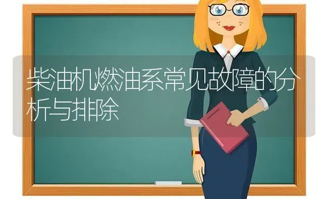 柴油机燃油系常见故障的分析与排除 | 养殖知识