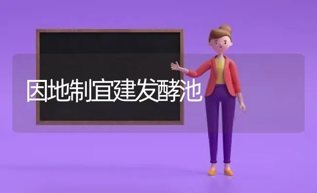 因地制宜建发酵池 | 养殖知识