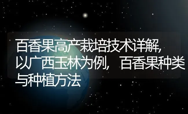 百香果高产栽培技术详解,以广西玉林为例,百香果种类与种植方法 | 养殖学堂