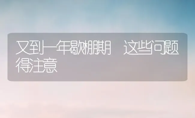 又到一年歇棚期 这些问题得注意 | 养殖技术大全