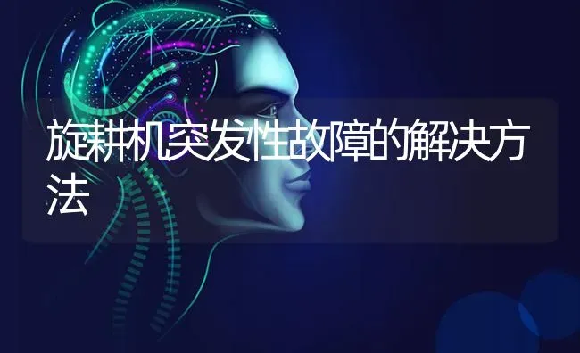 旋耕机突发性故障的解决方法 | 养殖知识