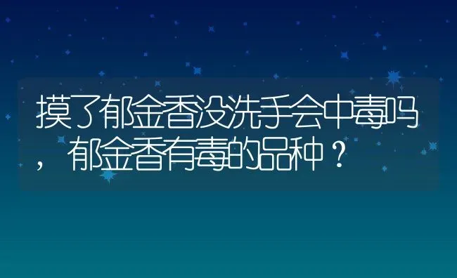 摸了郁金香没洗手会中毒吗,郁金香有毒的品种？ | 养殖学堂