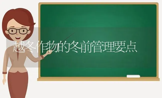 越冬作物的冬前管理要点 | 养殖知识