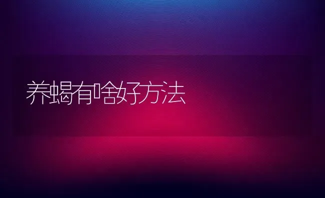 养蝎有啥好方法 | 养殖知识