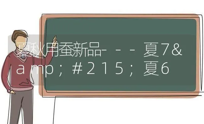 夏秋用蚕新品---夏７&#215;夏６ | 养殖知识