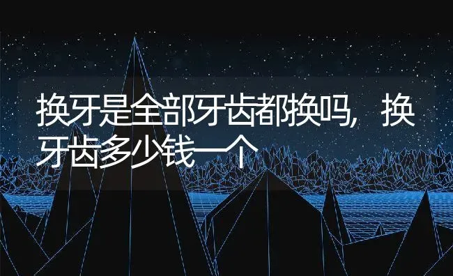 换牙是全部牙齿都换吗,换牙齿多少钱一个 | 养殖资料