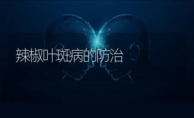 辣椒叶斑病的防治 | 养殖技术大全