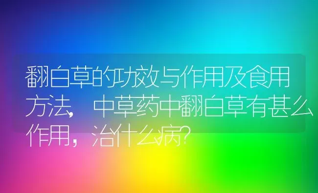 翻白草的功效与作用及食用方法,中草药中翻白草有甚么作用，治什么病？ | 养殖科普