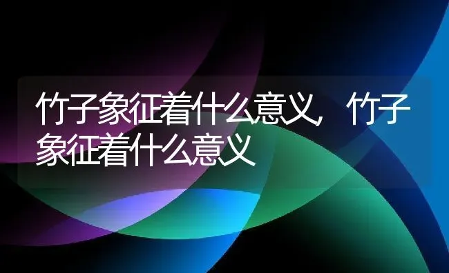 竹子象征着什么意义,竹子象征着什么意义 | 养殖学堂