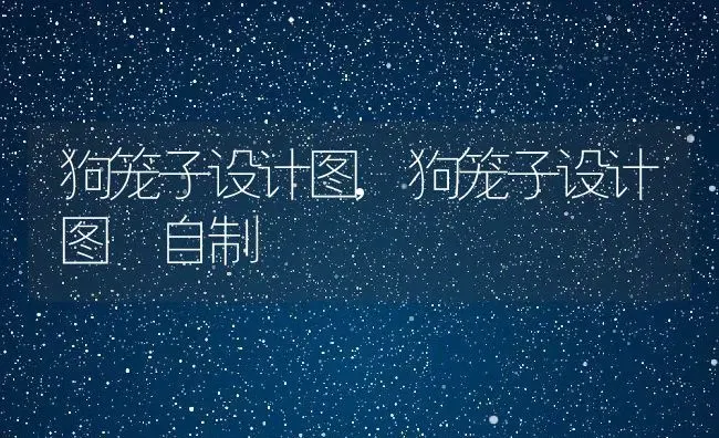 狗笼子设计图,狗笼子设计图 自制 | 养殖科普