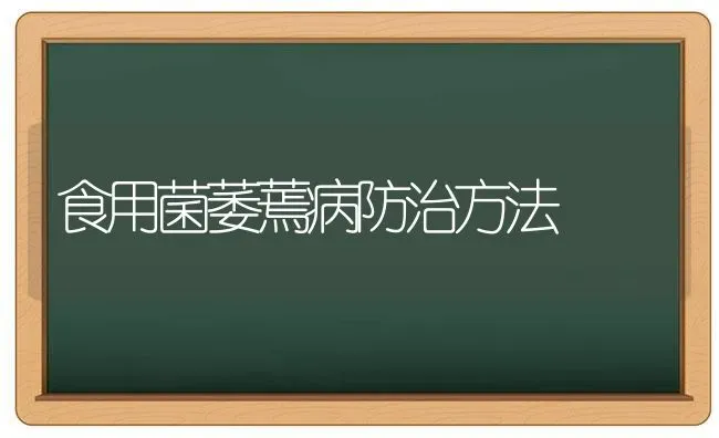 食用菌萎蔫病防治方法 | 养殖技术大全