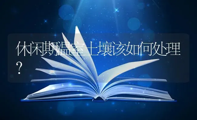休闲期温室土壤该如何处理? | 养殖技术大全
