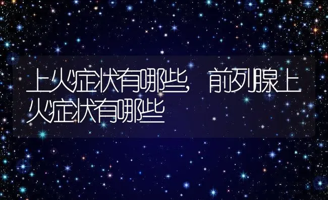 上火症状有哪些,前列腺上火症状有哪些 | 养殖科普
