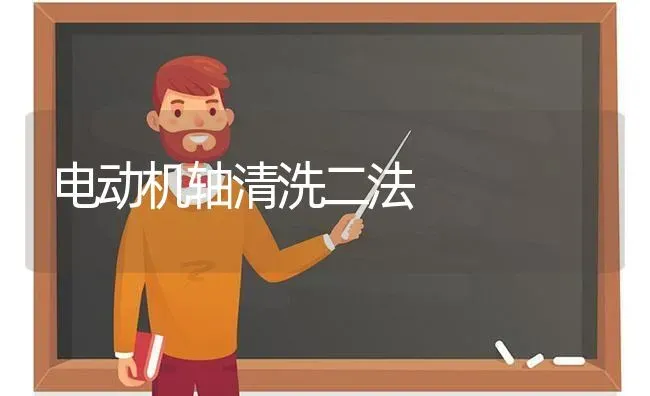 电动机轴清洗二法 | 养殖知识