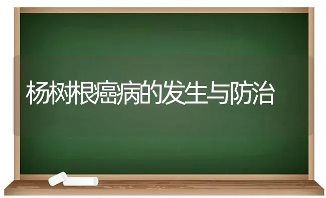 杨树根癌病的发生与防治 | 养殖技术大全