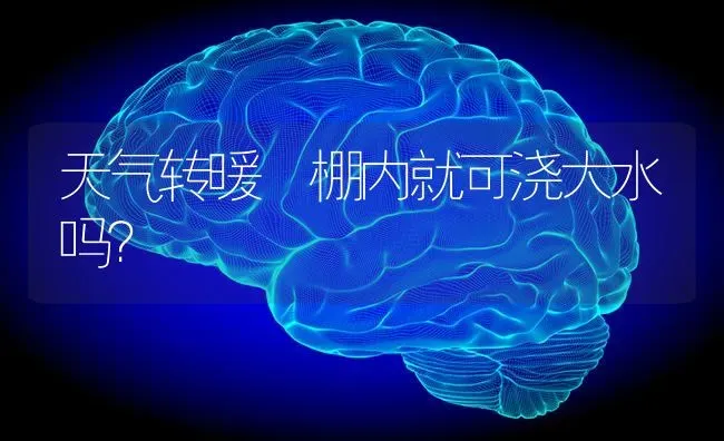 天气转暖 棚内就可浇大水吗? | 养殖知识