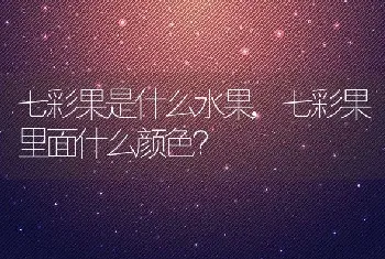 七彩果是什么水果