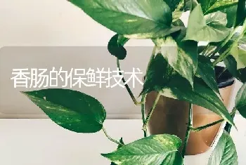 香肠的保鲜技术