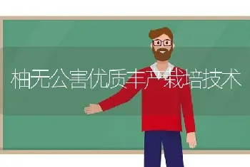 柚无公害优质丰产栽培技术