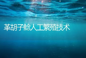 革胡子鲶人工繁殖技术