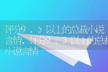 评分9.5以上的总裁小说言情