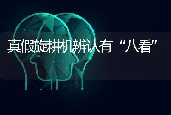 真假旋耕机辨认有“八看”