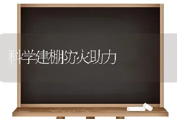 科学建棚防灾助力