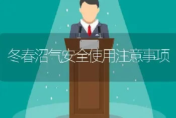 冬春沼气安全使用注意事项