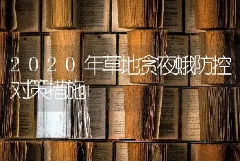 2020年草地贪夜蛾防控对策措施