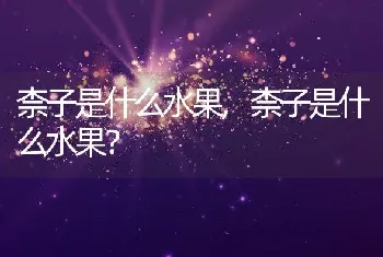 柰子是什么水果