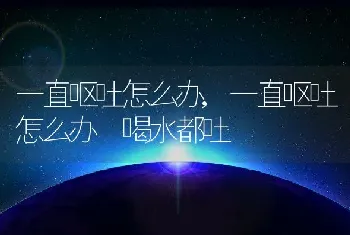 一直呕吐怎么办