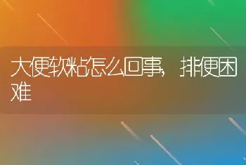 大便软粘怎么回事