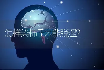 怎样染柿子才能脱涩?