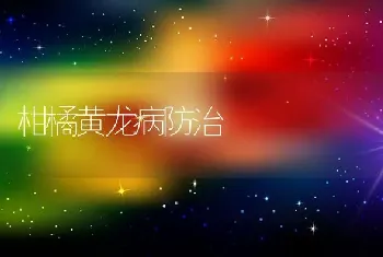 柑橘黄龙病防治