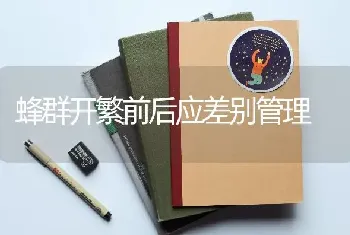 蜂群开繁前后应差别管理